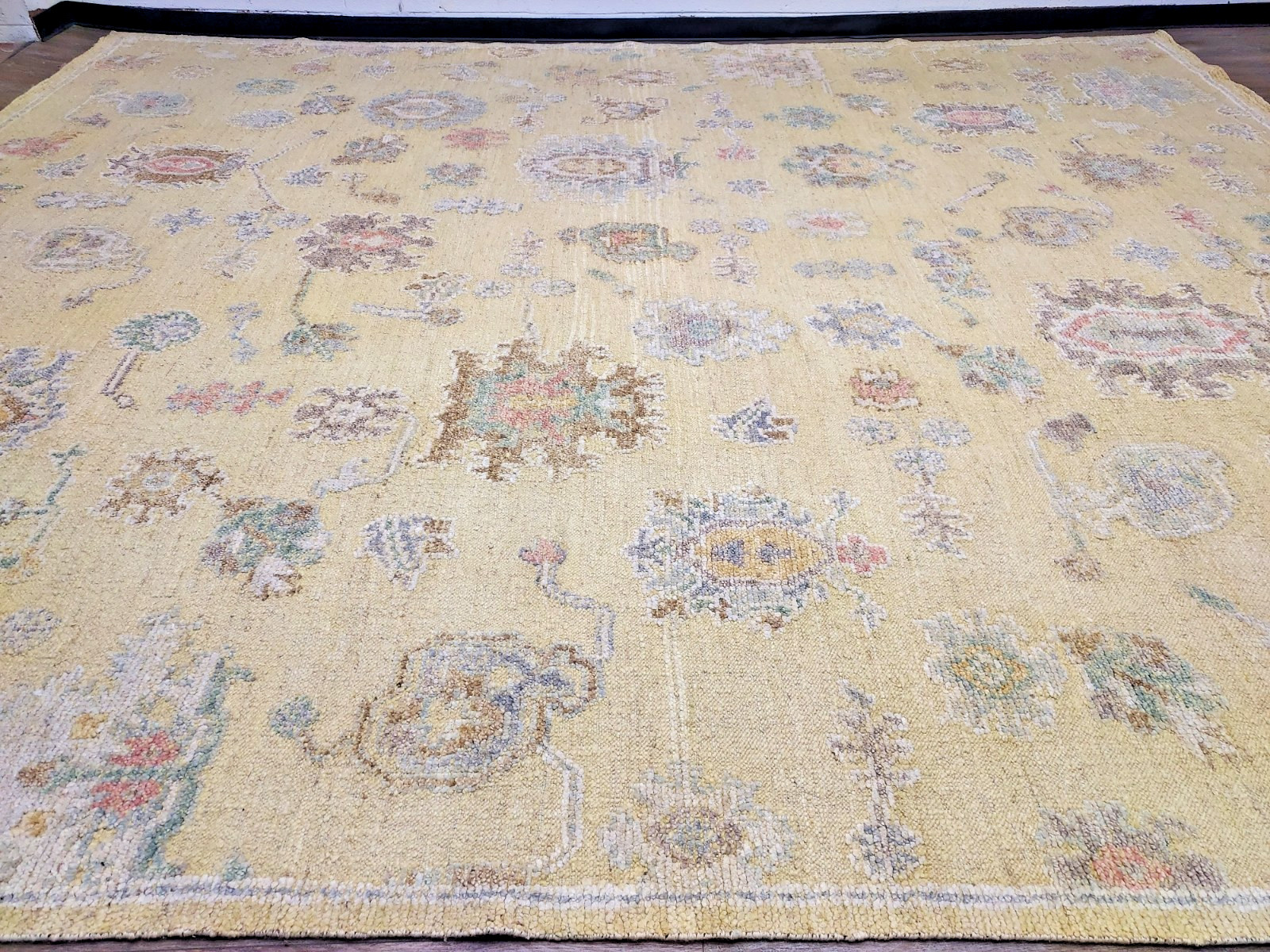 Turkish Bohemian Rug,Turkish Oushak Rug,Turkish Contemporary Oushak Rug,14×16 Ft
