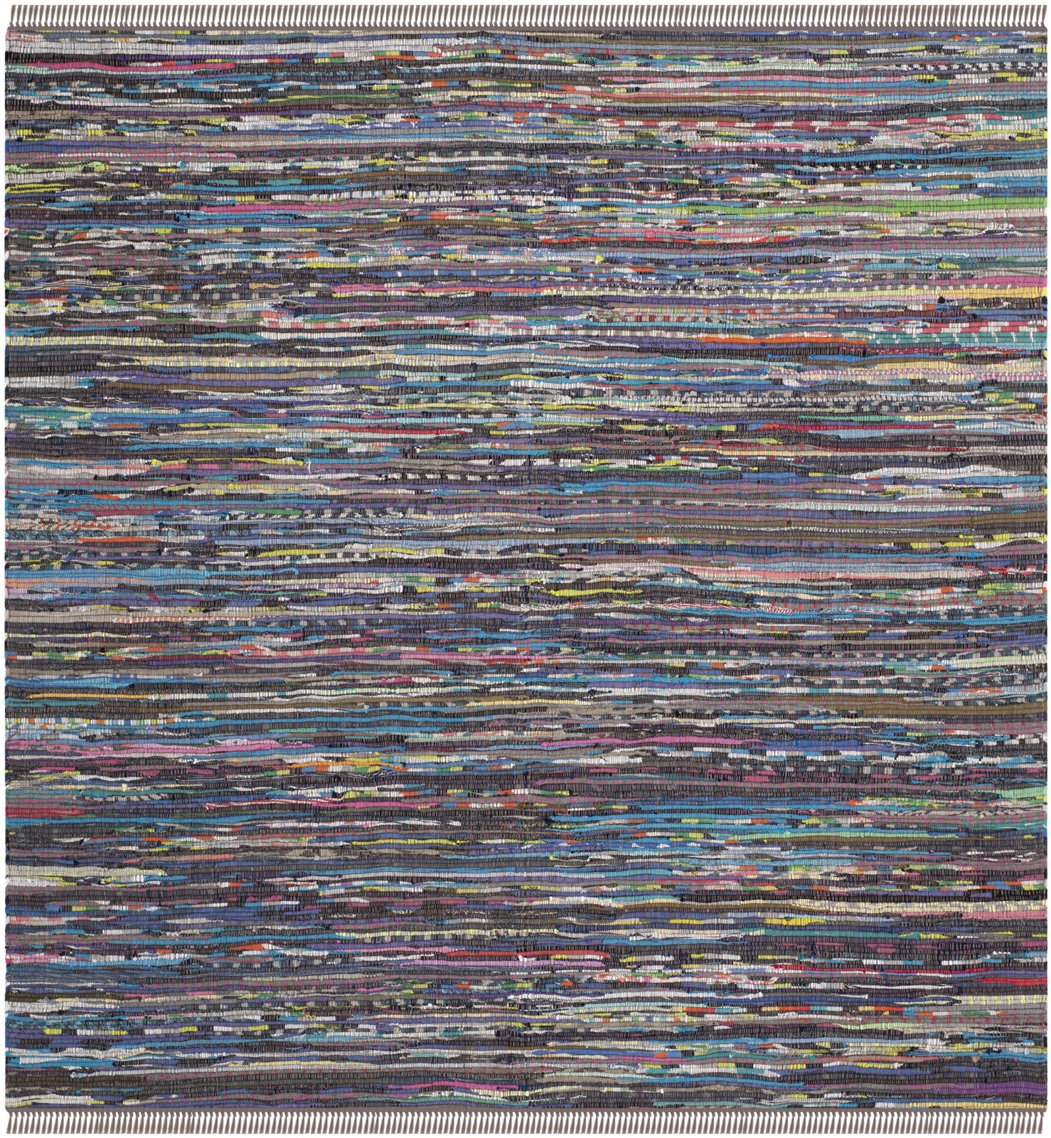 Safavieh Rag Rug RUST / MULTI 4′ X 4′ Square Rug – RAR121E-4SQ