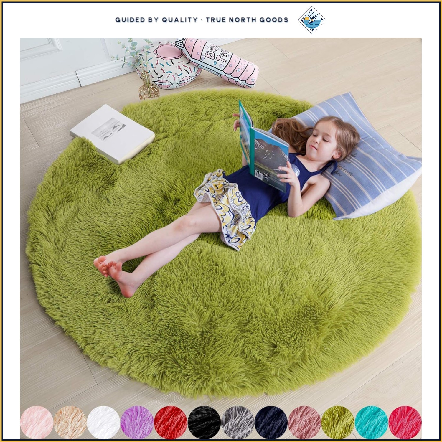 Stylish Round Rug for Indoor Spaces, Great for Housewarming & Special Occasions