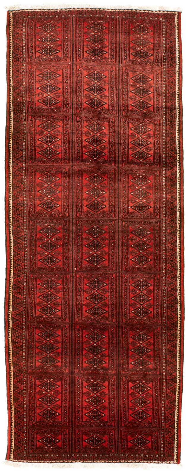 Traditional Vintage Hand-Knotted Oriental Carpet 3’7″ x 9’6″ Wool Area Rug