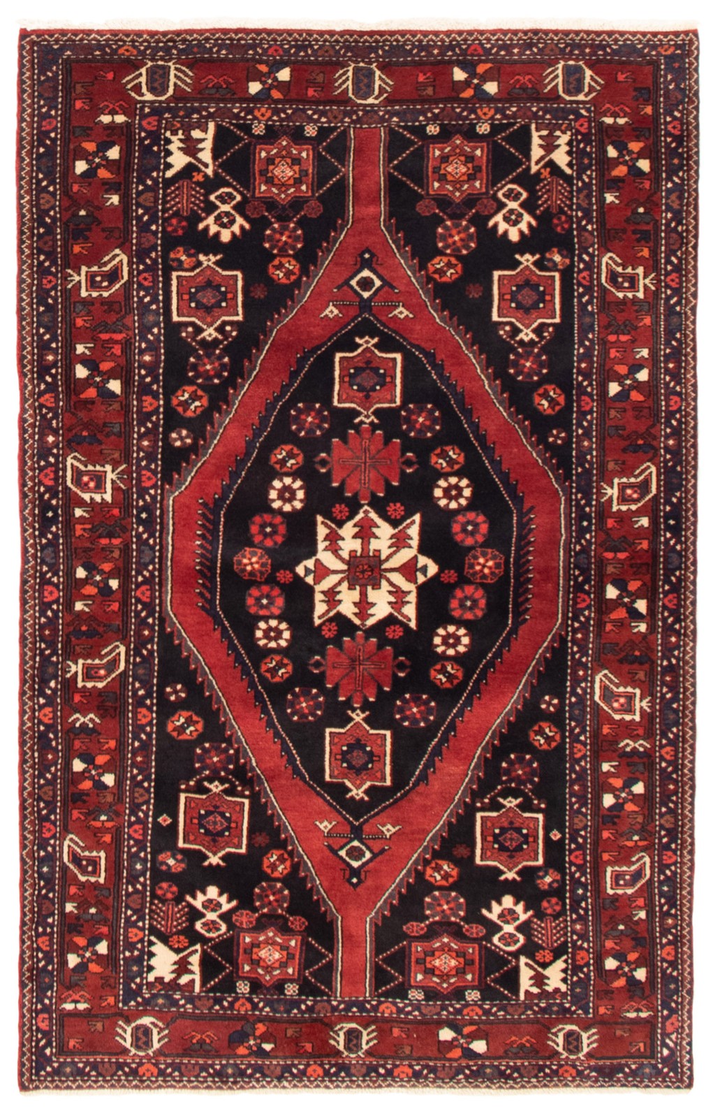 Traditional Vintage Hand-Knotted Area Rug 4’10” x 7’7″ Oriental Wool Carpet