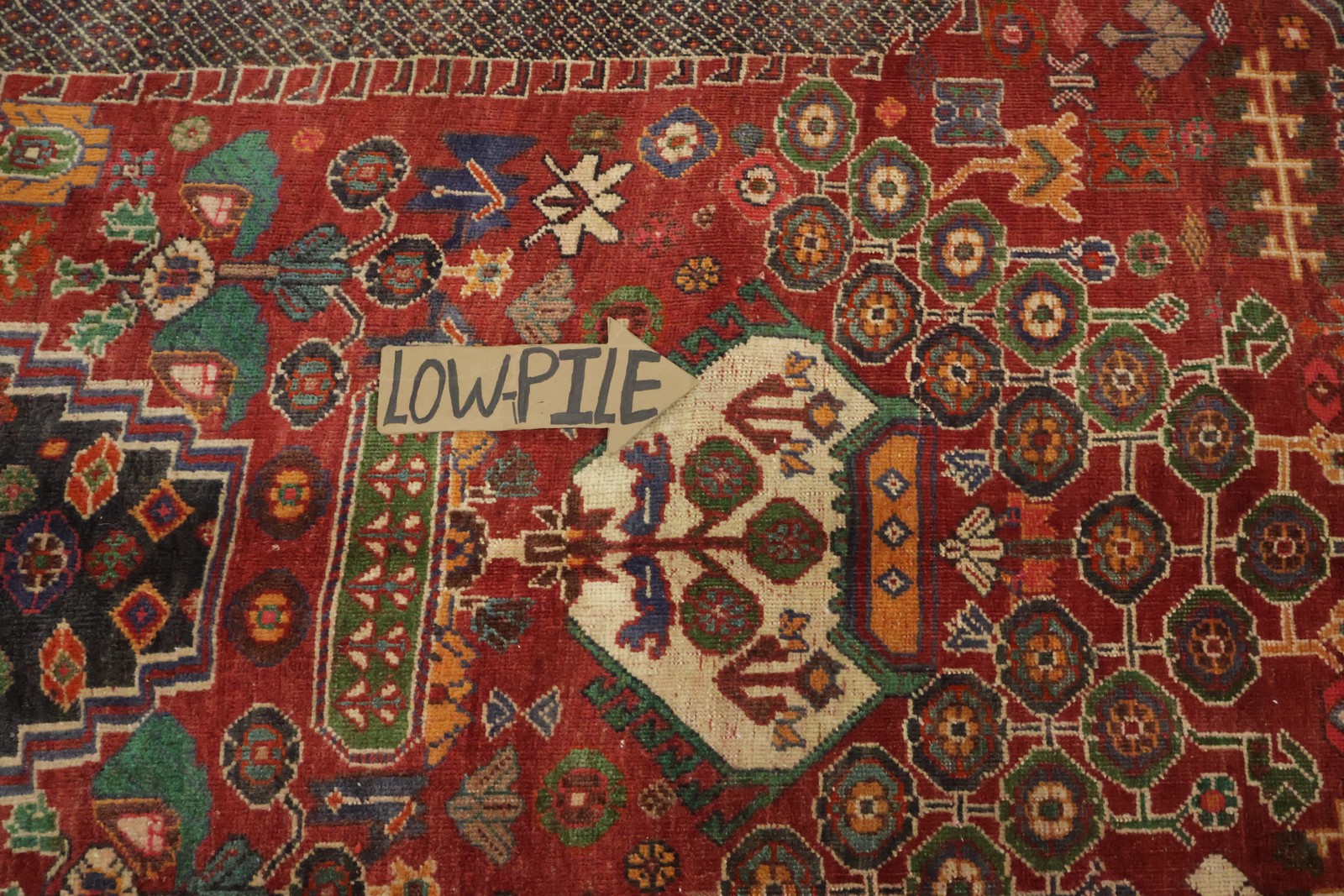 Vintage Traditional Tribal Area Rug 5×8 Wool Hand-knotted Geometric Nomad Carpet