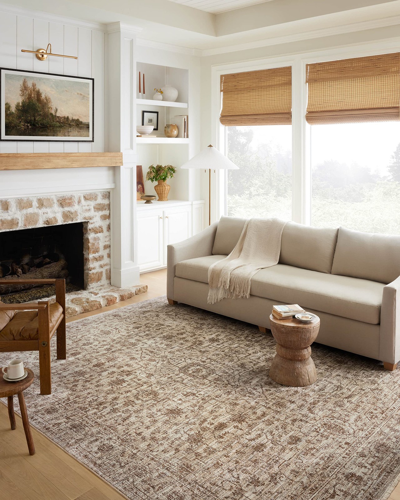 Loloi Ii Sorrento Collection Sor-01 Bark/Natural 3-11 X 3-11 Round Accent Rug