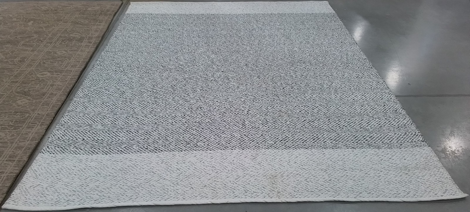 IVORY CHARCOAL 8′-0″ x 10′-0″ Back Stain Rug, Reduced Price 1172793859 NAN148H-8