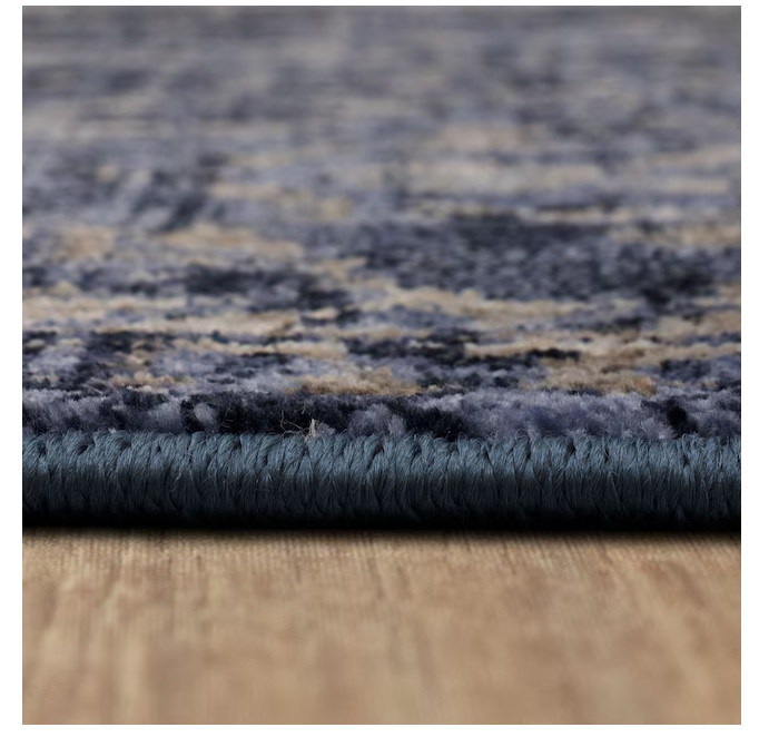 Mohawk Home 2 x 4 Navy Indoor Geometric Farmhouse/Cottage Runner Rug
