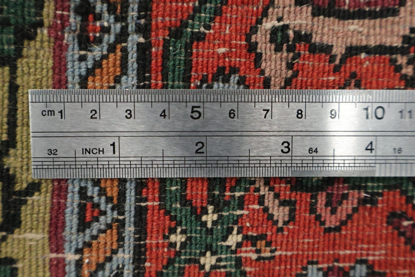 Vintage Geometric Area Rug 7×11 Medallion Design Hand-Knotted Wool Traditional