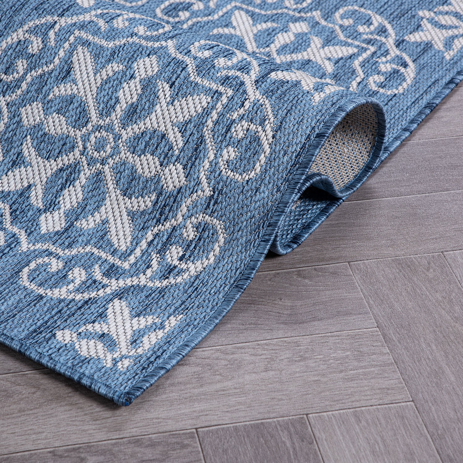Rugshop Indoor Outdoor Rug Transitional Geometric Textured Flat Weave Porch Rugs