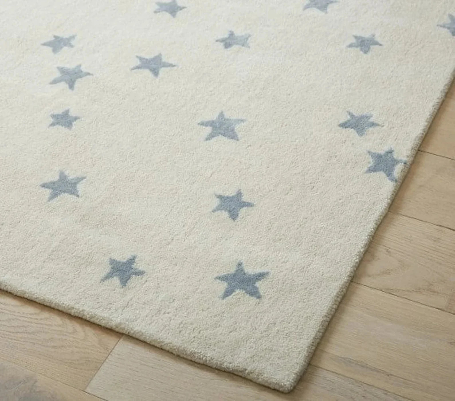 Shree Amba Authentic Hand tufted Star rug| white rug|Star hand tufted rug, 5×8