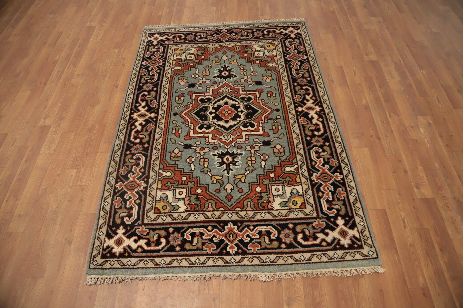 Handmade Traditional Rug 4×6 Ft Oriental Wool Carpet Medallion Bedroom Rug