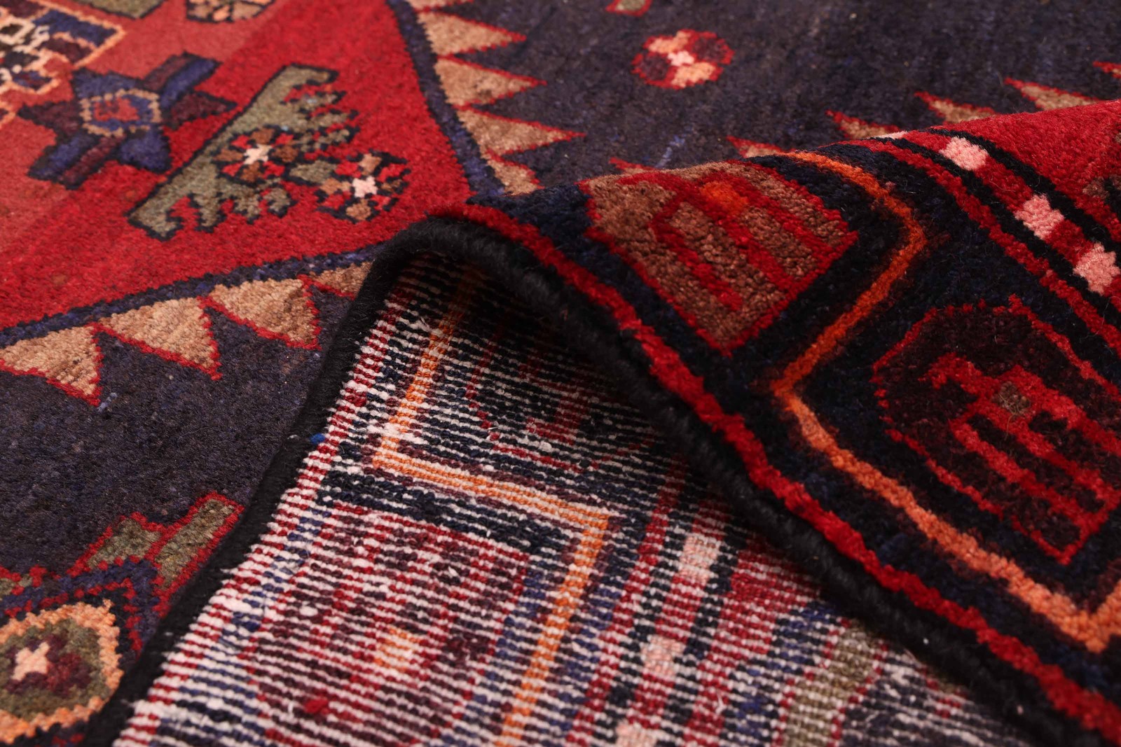 3’7″ x 8’10” Vintage Hand-knotted Runner Rug Traditional Oriental Wool Carpet