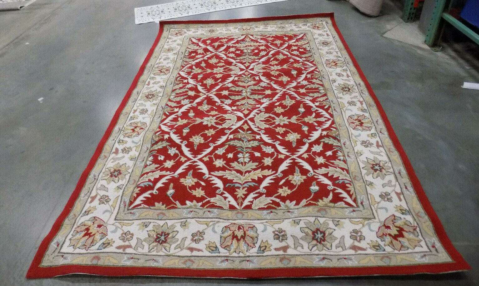 RED / IVORY 6′ X 9′ Flaw in Rug, Reduced Price 1172561543 EZC717A-6