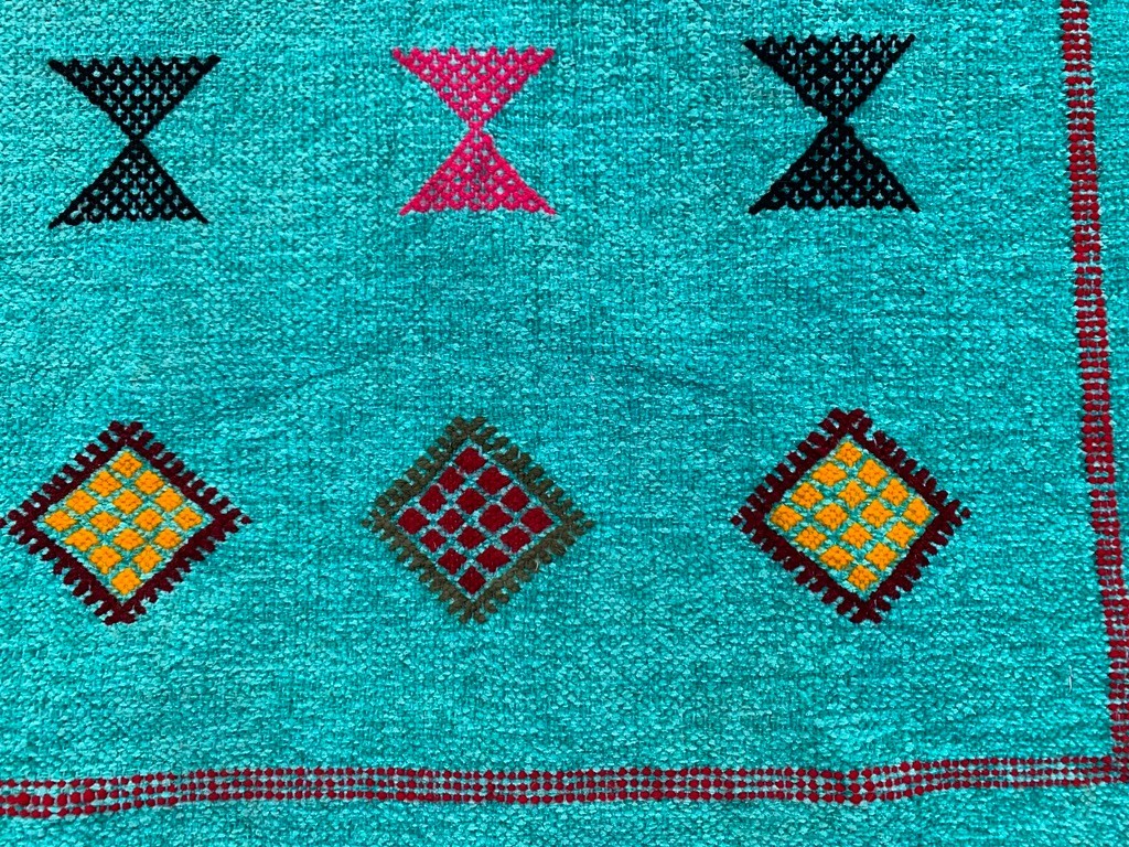 Vintage Moroccan Kilim,Silk Kilim,Sabra Kilim,Traditional Kilim 2×3 ft Free Ship