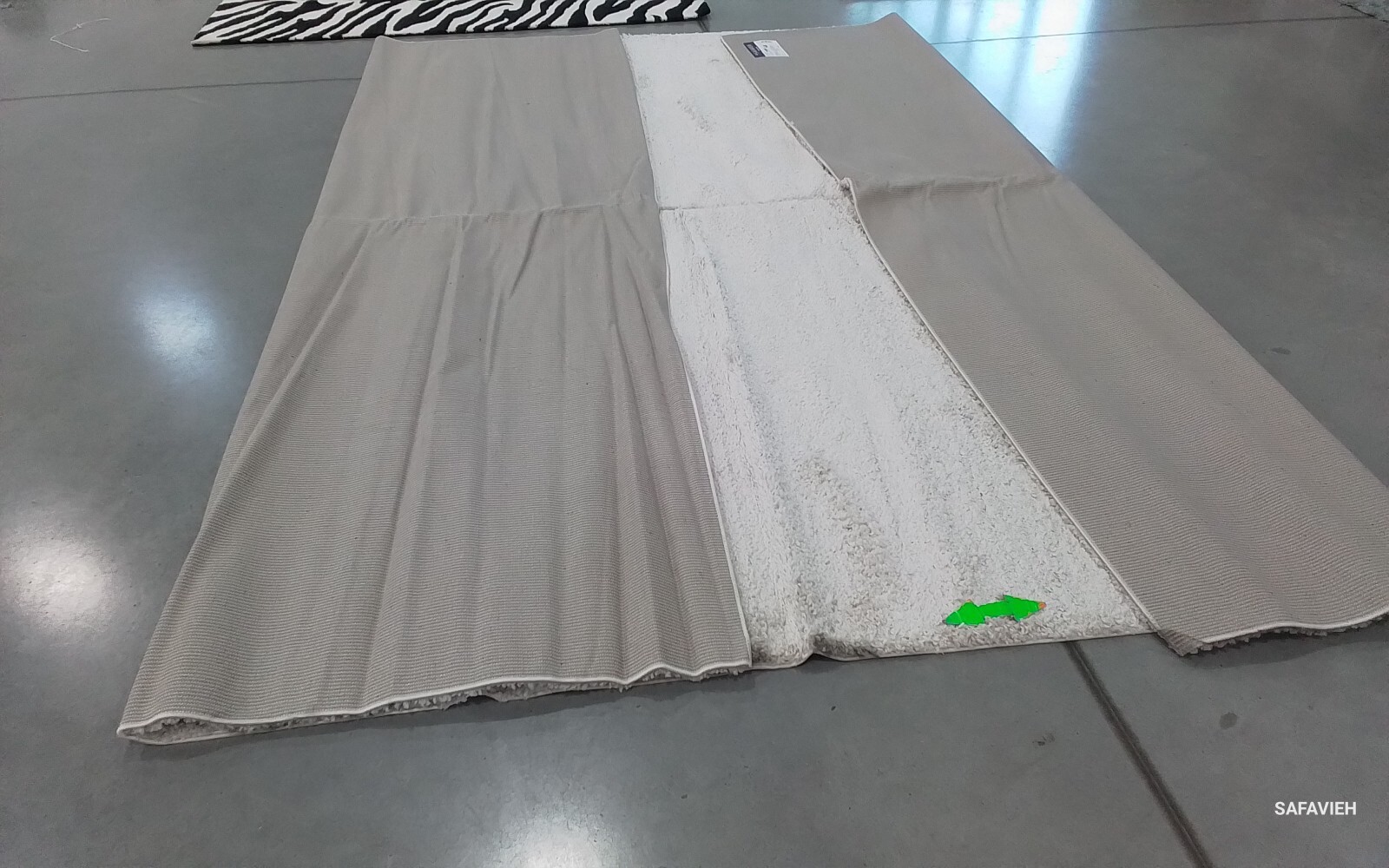 BEIGE 12′-0″ x 15′-0″ Stained Rug, Reduced Price 1172772408 AUG900D-1215