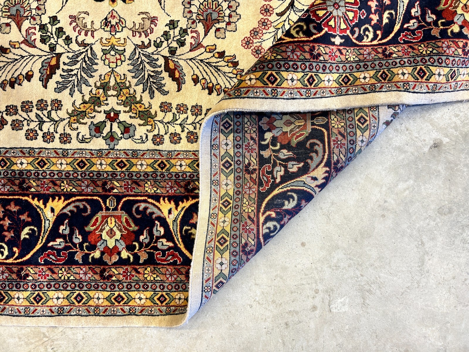8’8″x11’8″ Hand-Knotted 100% Lamb Wool Sarouke Design Carpet – Area Rug