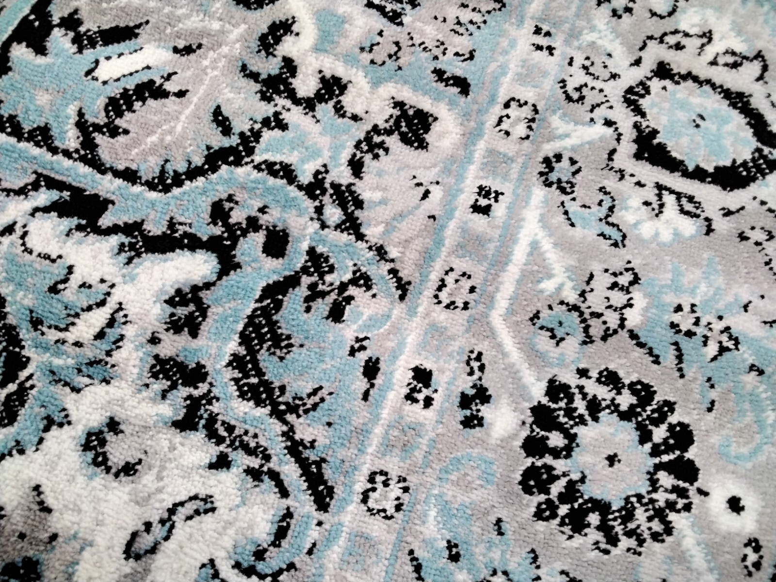 BLUE / IVORY 8′ X 10′ Back Stain Rug, Reduced Price 1172755068 SKY126M-8