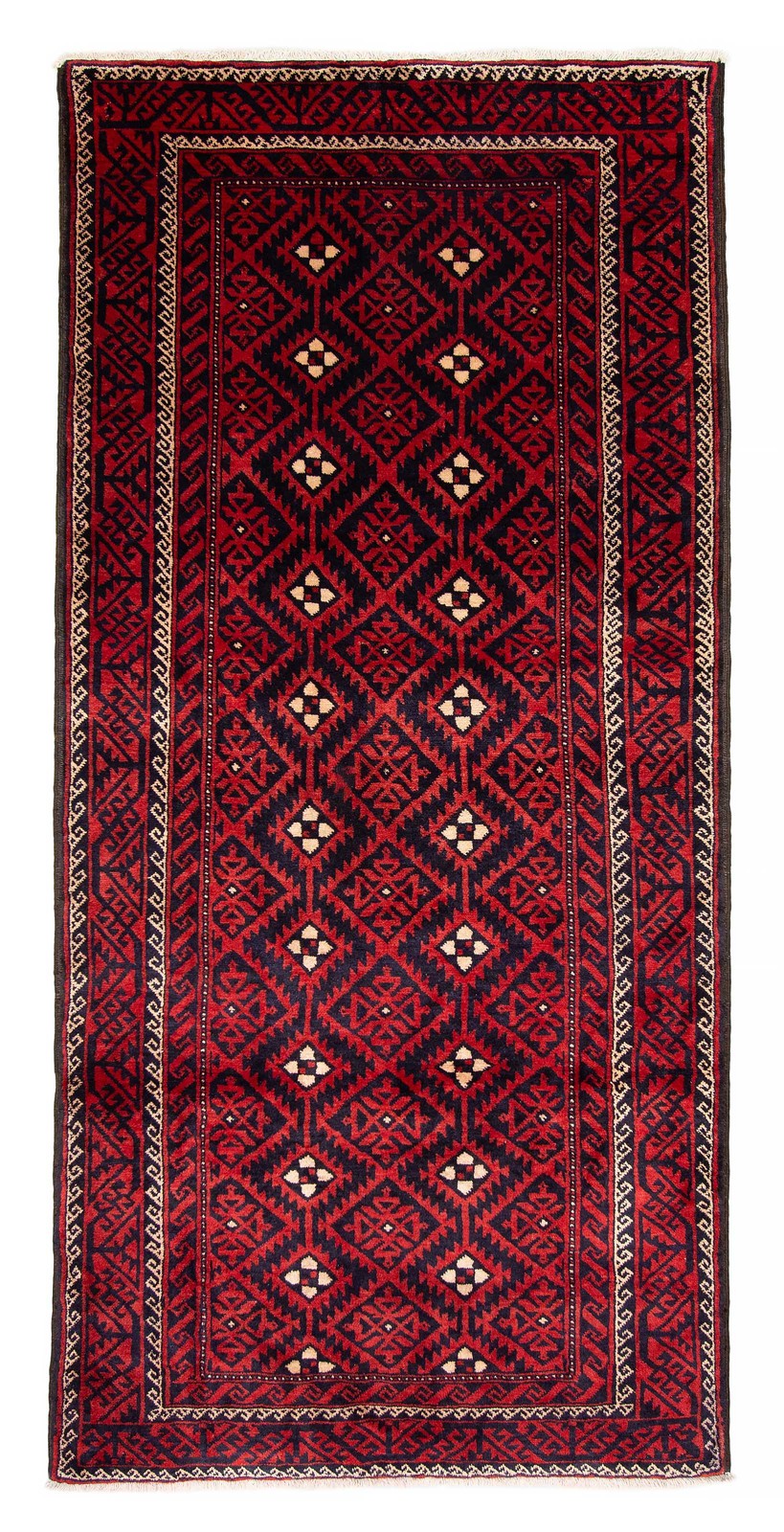 Traditional Vintage Hand-Knotted Area Rug 4’2″ x 8’10” Oriental Wool Carpet