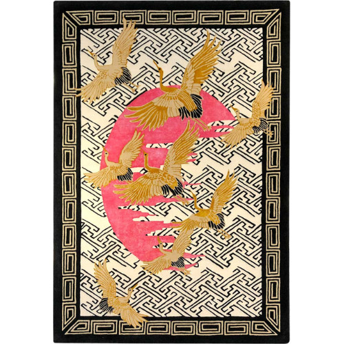 Solid designer Hand Tufted Silk/Wool Area Rug Hand Tufted Wool & Silk Carpet