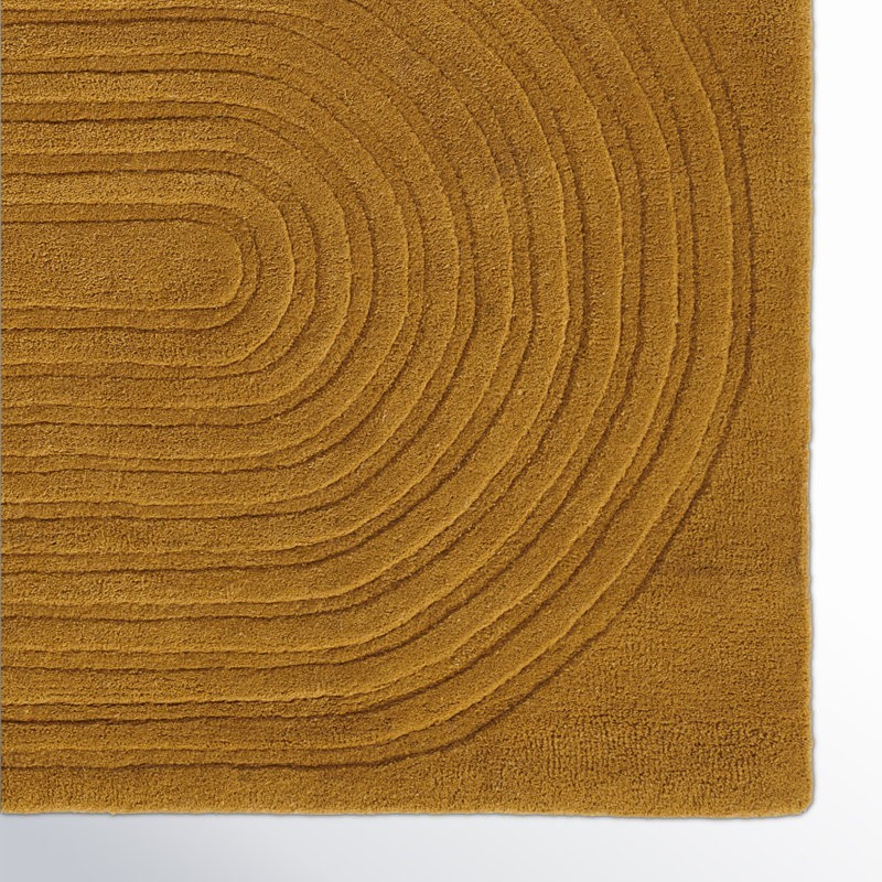 Tillie Rug Hand Tufted Rug Handwoven Wool Gold Area Rug 3×5 4×6, 5×8, 8×10, 9×12