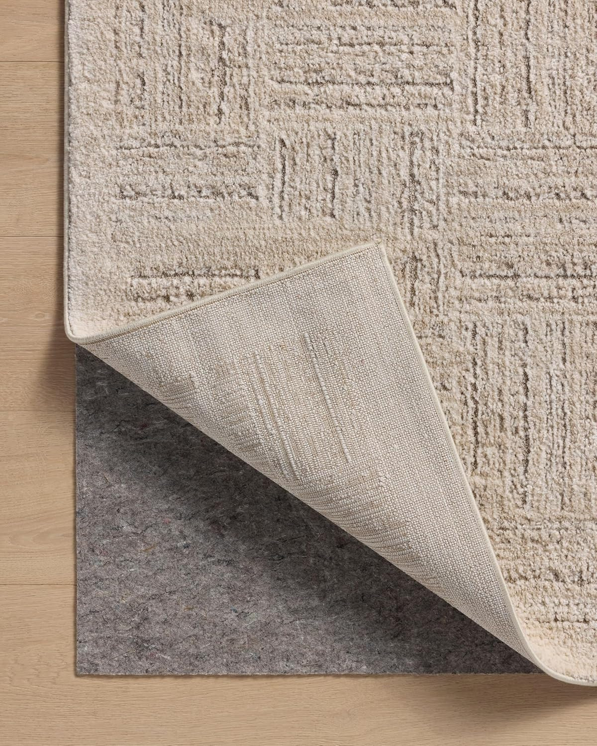 Loloi Monty Collection Ivory/Taupe Runner Rug 2’7″ x 10’0″ – Stylish & Durable