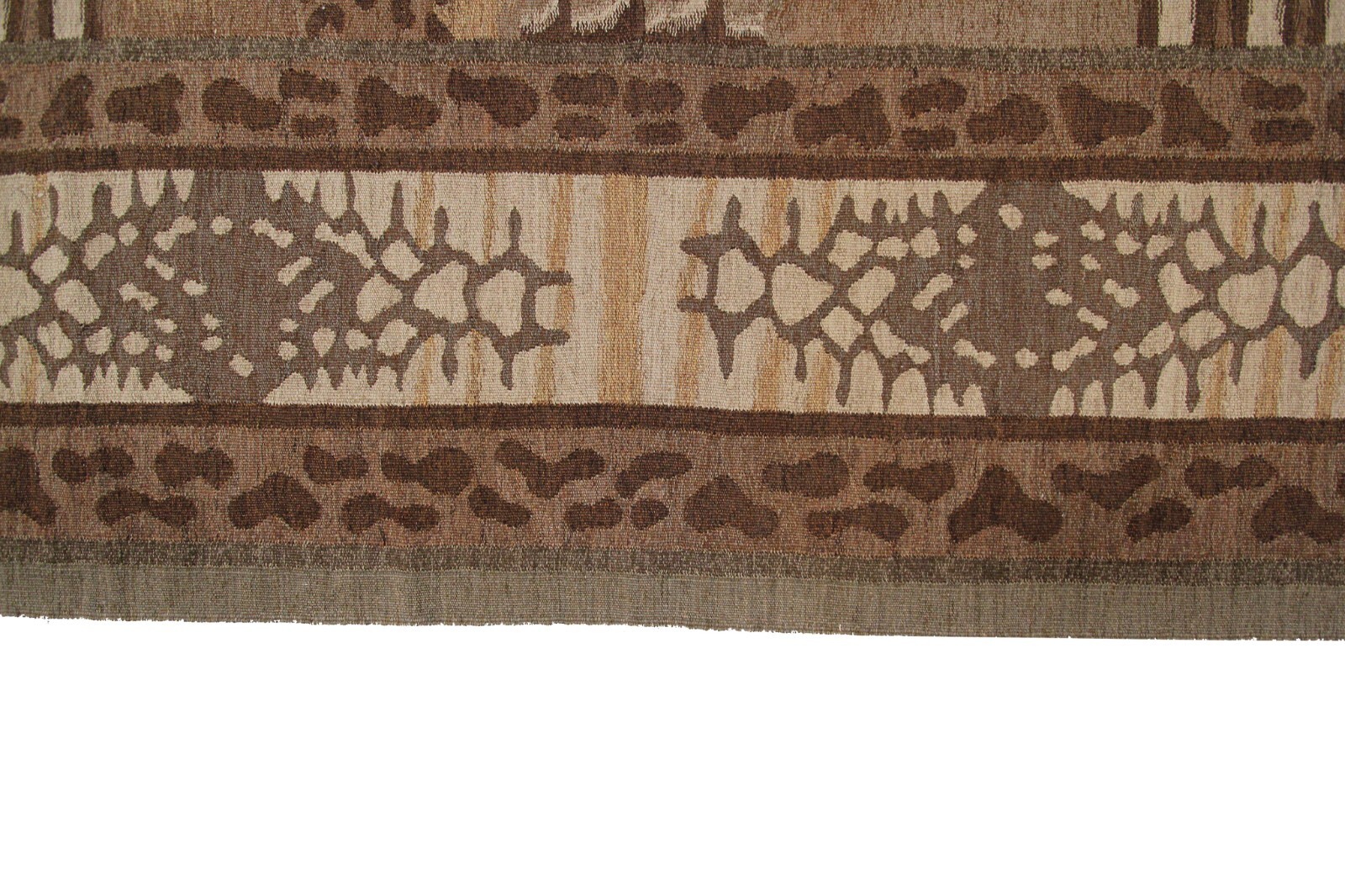 12×18 Vintage Art Nouveau Flatwoven Handmade Oversized Area Rug 366cm x 554cm