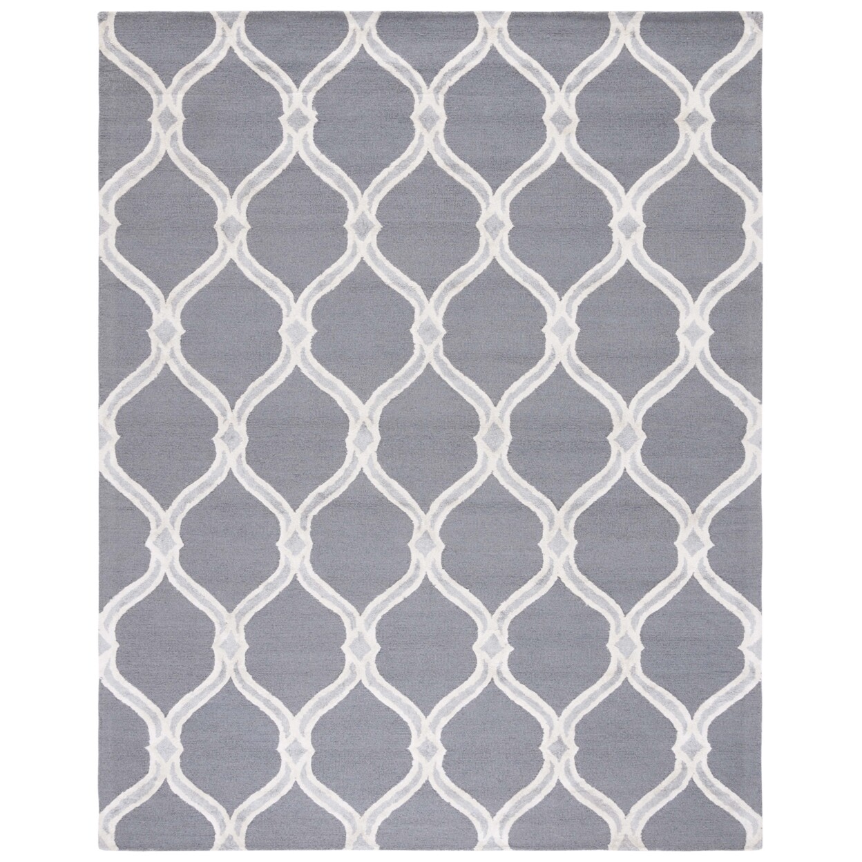 SAFAVIEH Manchester MNH540A Dark Grey / Ivory Rug