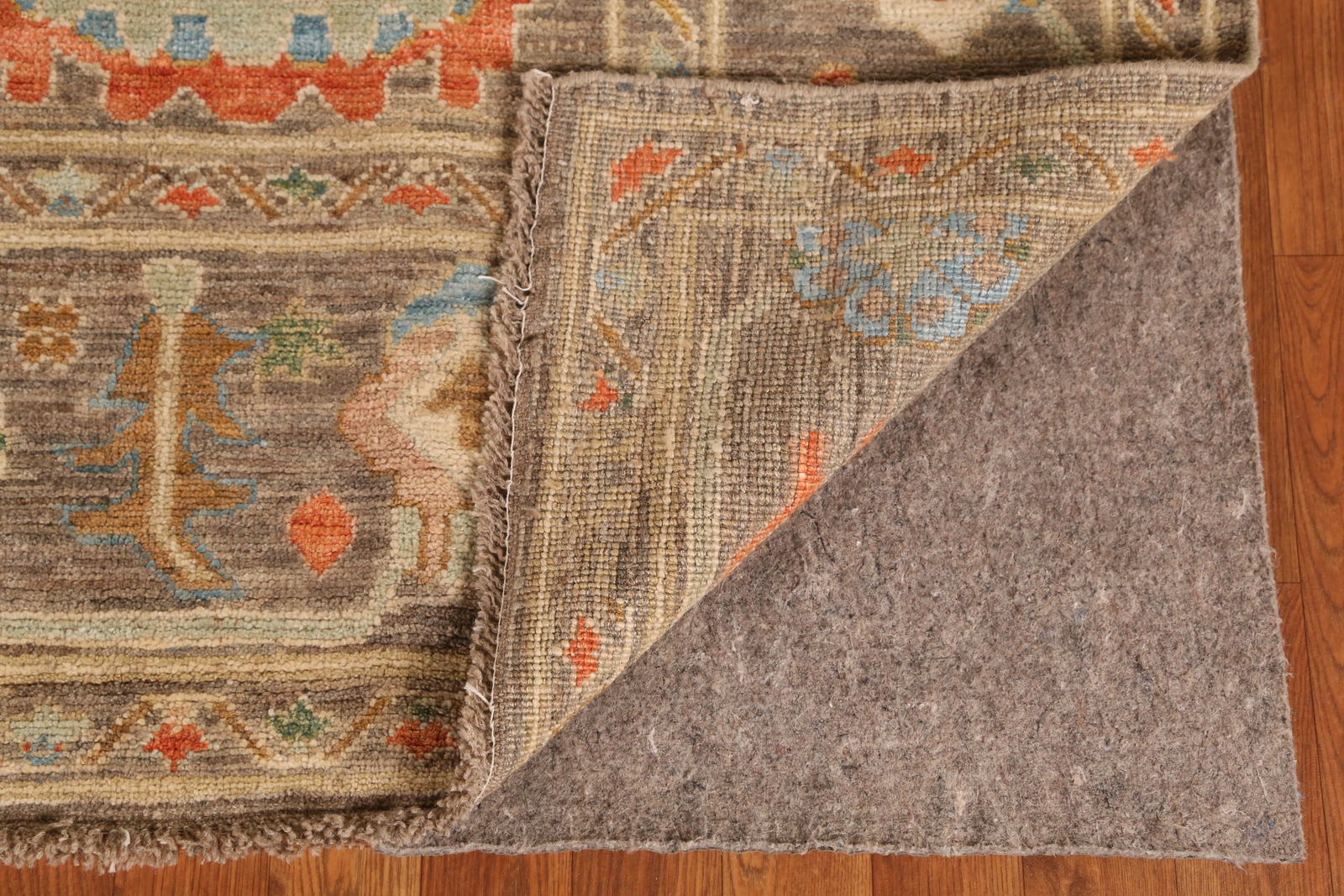 All-Over Brown Oushak Vegetable Dye Area Rug Wool Hand-made Living Room Rug 8×11