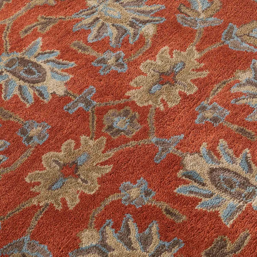 New Carpet Color Rust Hand Tufted Woollen Rug Living Room Bed room