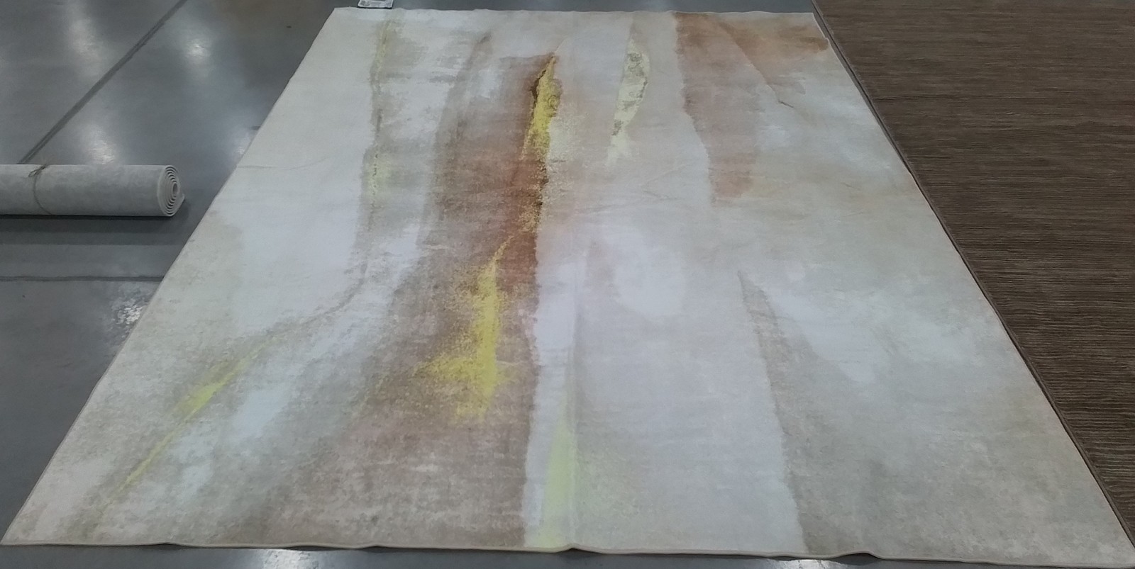 BEIGE / GOLD 8′-0″ x 10′-0″ Back Stain Rug, Reduced Price 1172799766 STM807B-8