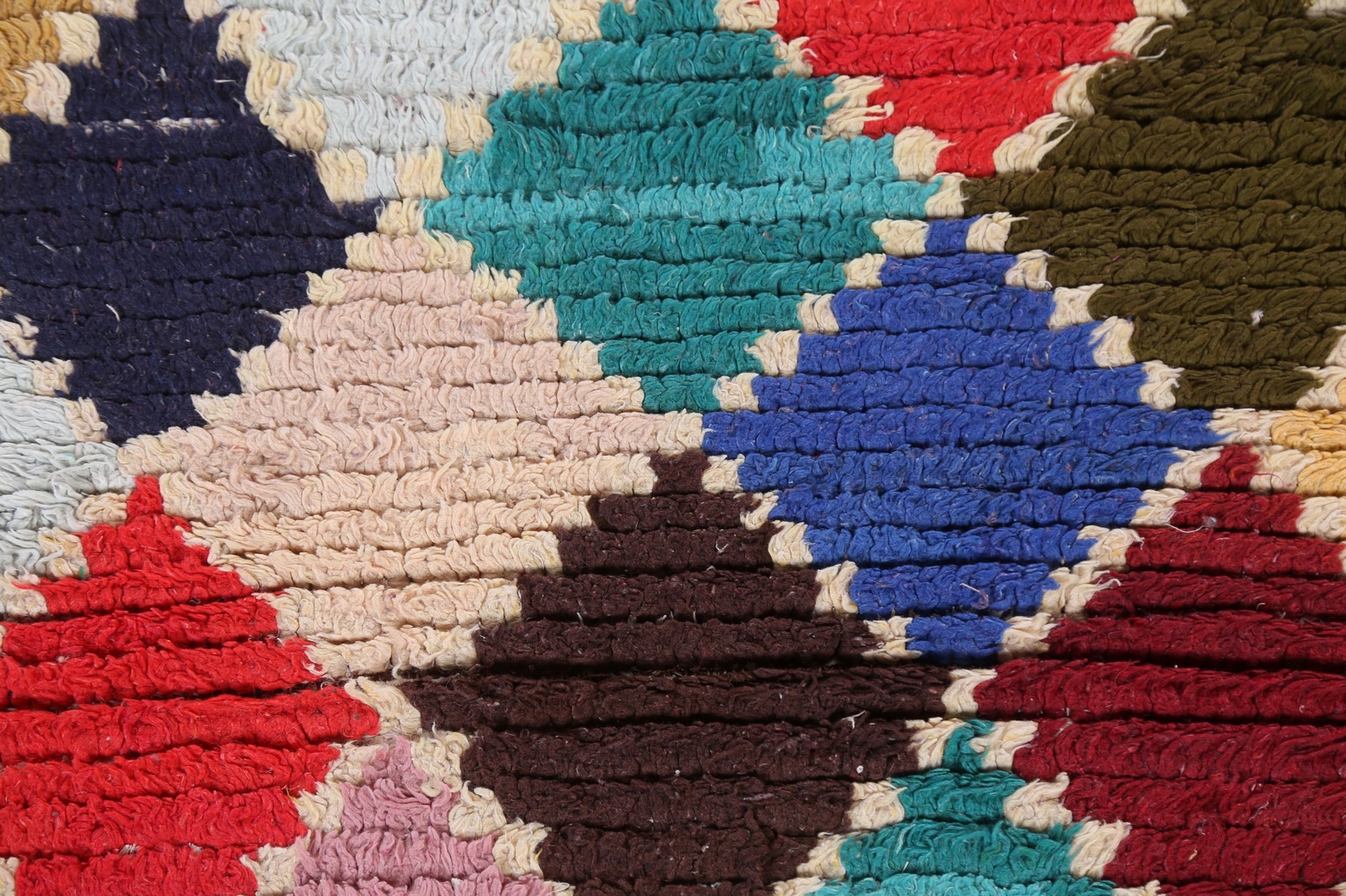 Vintage Custom Hand-Knotted Moroccan Wool Rug Home Decor 3×6 ft