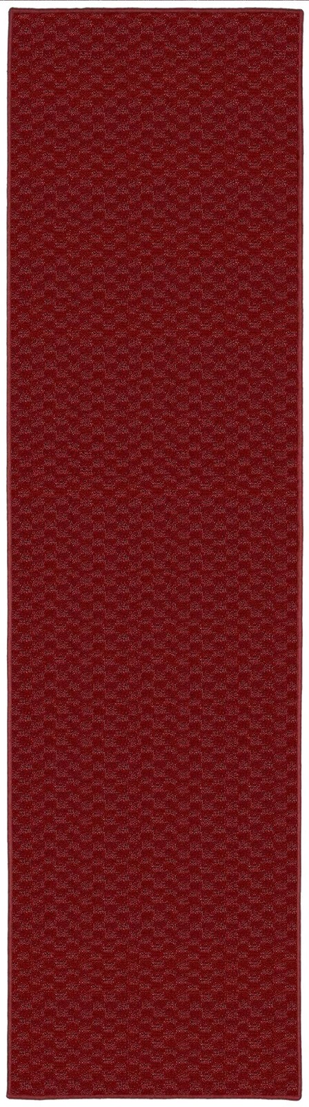 Garland Rug Medallion 3 ft. x 12 ft. Area Rug Large Runner Chili Red