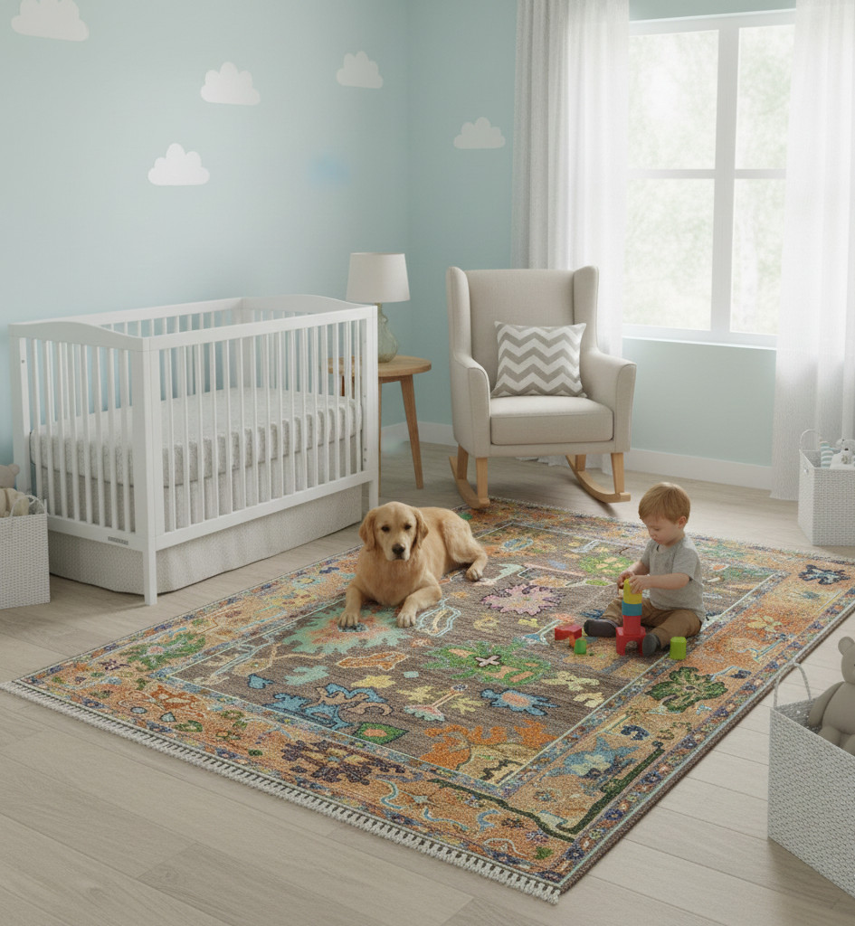 Oushak Hand Knotted 8×10, 9×12, Area Rug Carpet for Home, Bedroom, Living Room