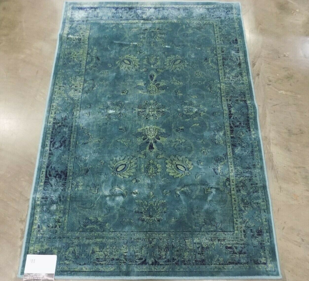 MULTI 3′-4″ X 4′-7″ Pressed Piles Rug Reduced Price 1172571864 VTGB117-2220-3