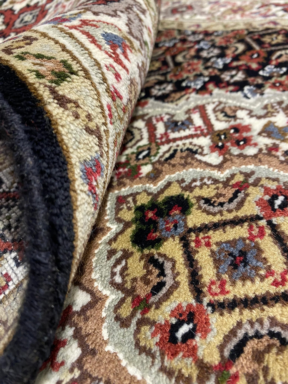 14 Feet Handmade Wool and Silk Mahii Runner #F-6960