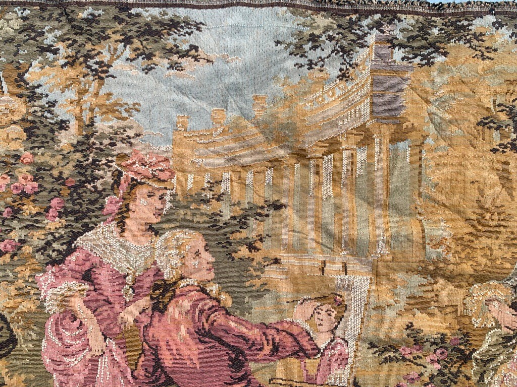Vintage Tapestry, Stunning French Tapestry Romantic Tapestry Home Decor 2×5 ft