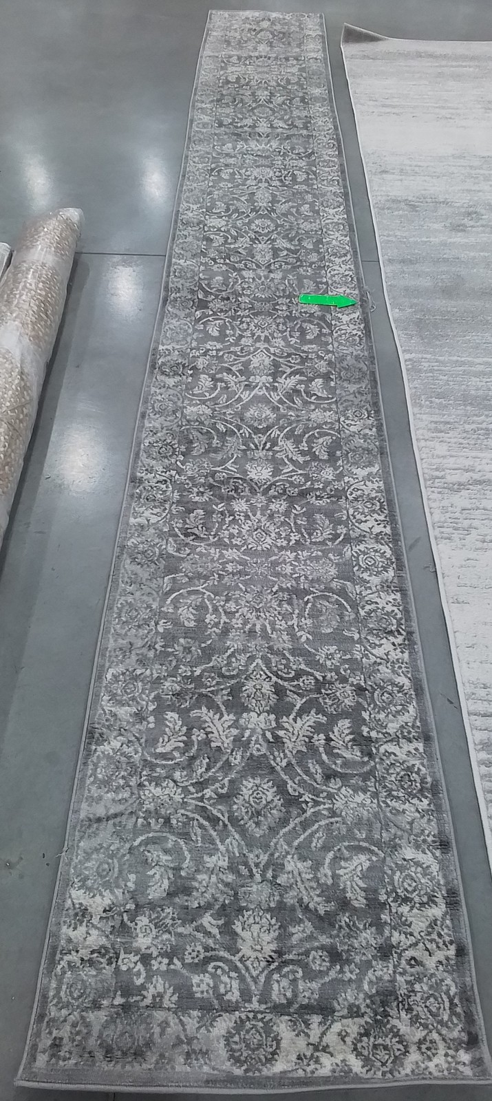 CREAM / GREY 2′-0″ x 16′-0″ Damaged Rug, Reduced Price 1172799550 BNT844B-216