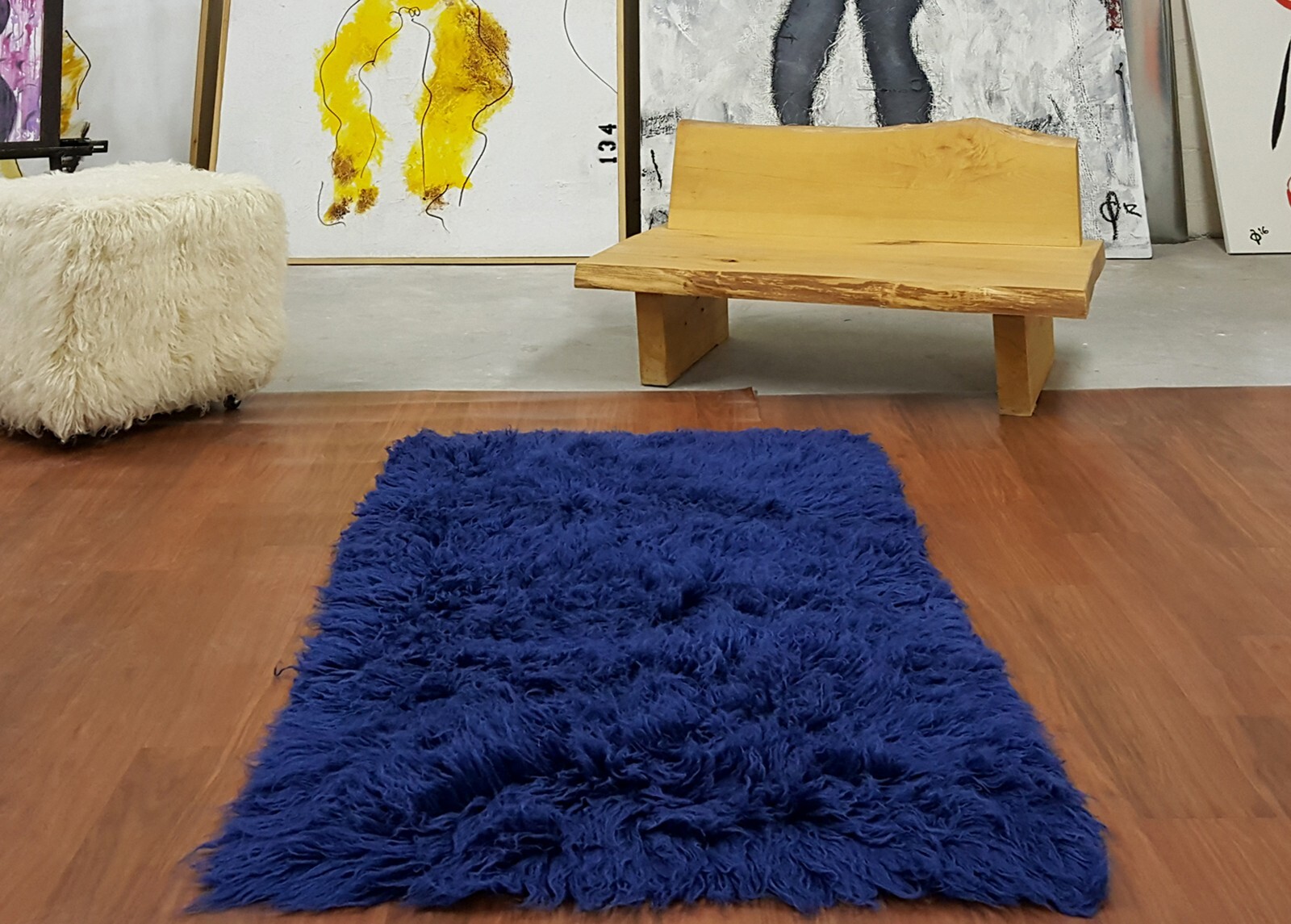 SUPER THICK 3X5 FLOKATI RUG | PLUSH 3000GSM WEIGHT | LONG 3.5″ PILE | WOOL RUG