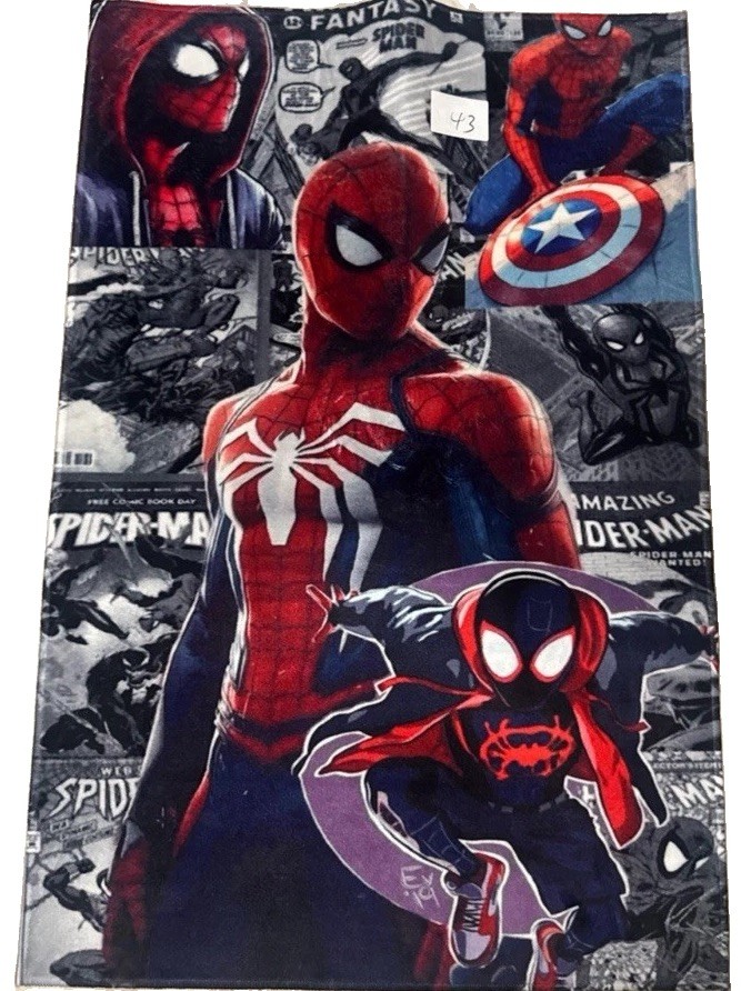 MARVEL SPIDER-MAN AREA RUG MULTICOLOR RECTANGLE 43X29 IN. ALL-OVER