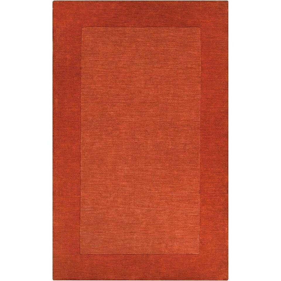 New Baxter Orange Modern Design Handmade Tufted 100% Woolen Area Rugs