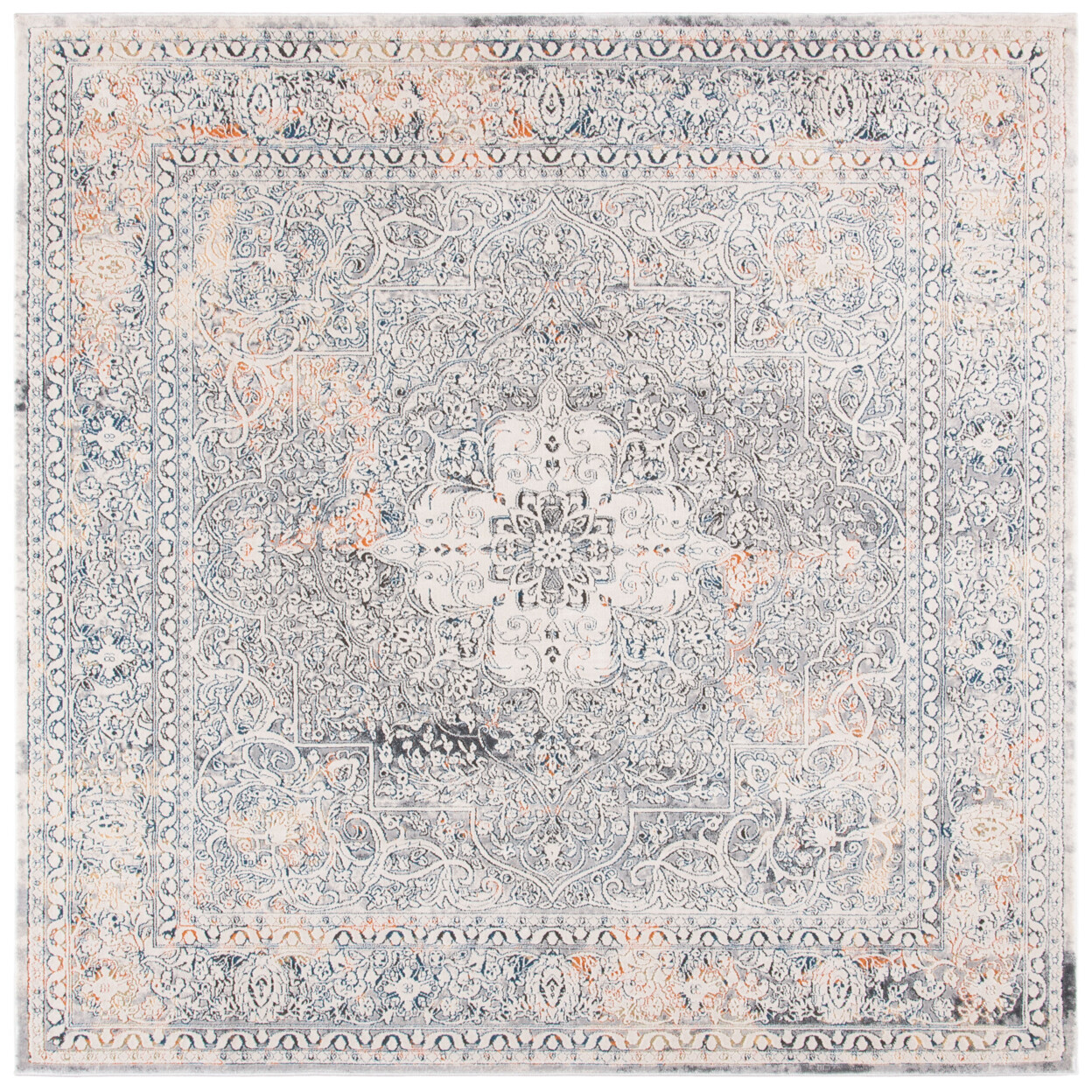 SAFAVIEH Alhambra Collection ALH628A Cream / Grey Rug