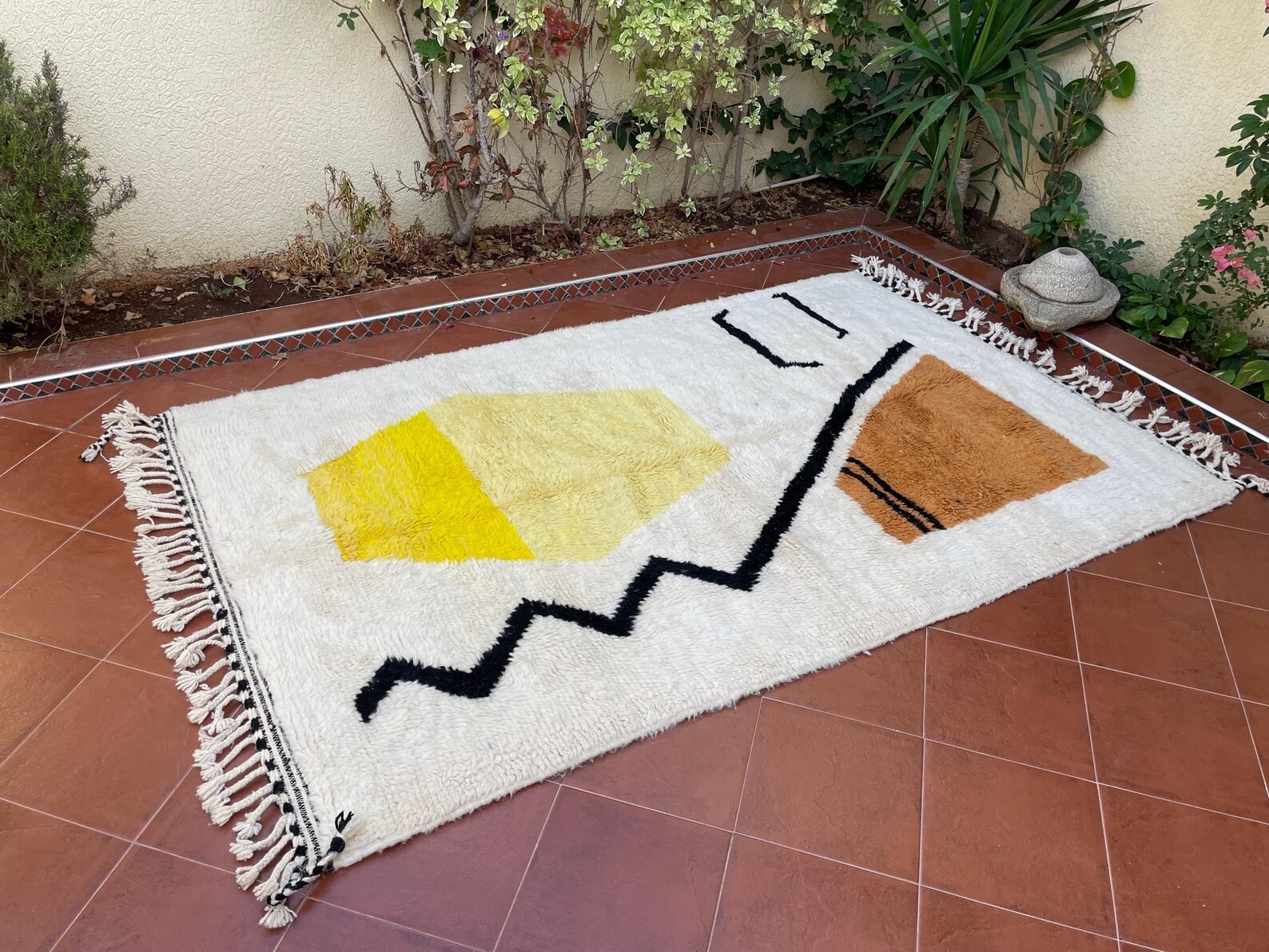 Berber Rug: Handmade Moroccan Wool Rug 8X10
