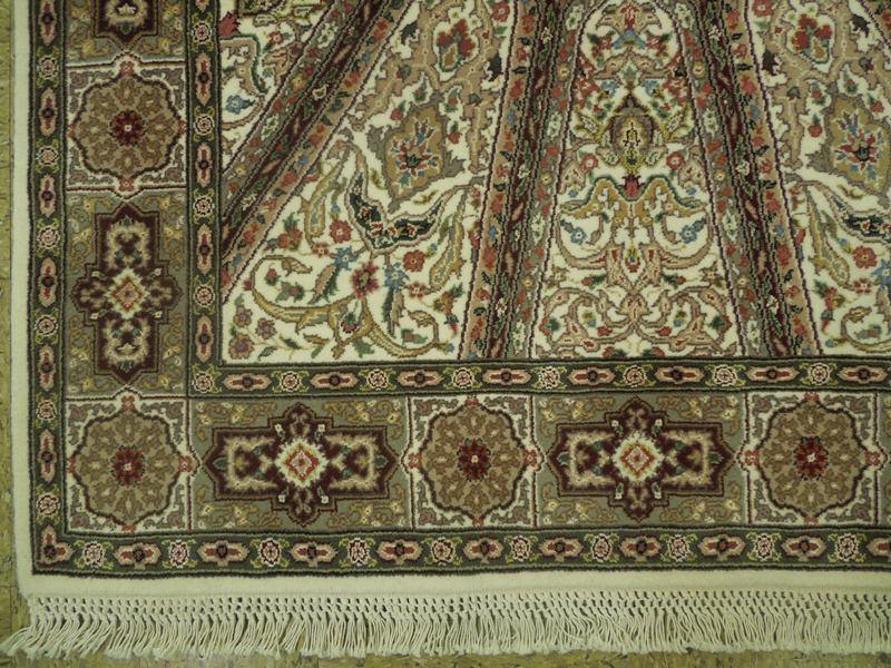 4×6′ Fine Quality Wool & Silk Handmade Rug Esfahaan DOM # PIX-17695