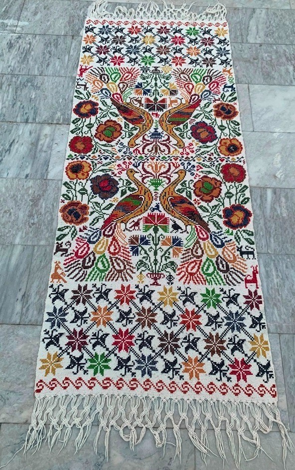 2×6 ft Vintage Turkish Handwoven Flatweave Colorful Kilim Bedroom Floor Wool Rug