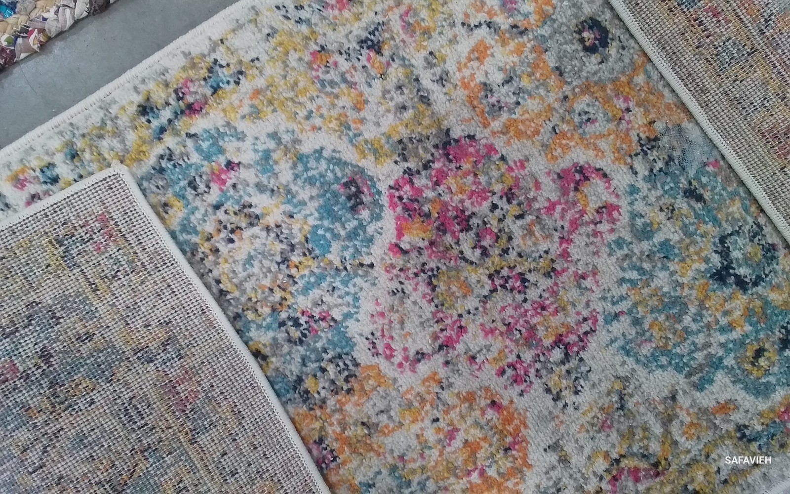 CREAM / MULTI 2′-3″ x 12′-0″ Flaw in Rug, Reduced Price 1172798366 MAD611B-212