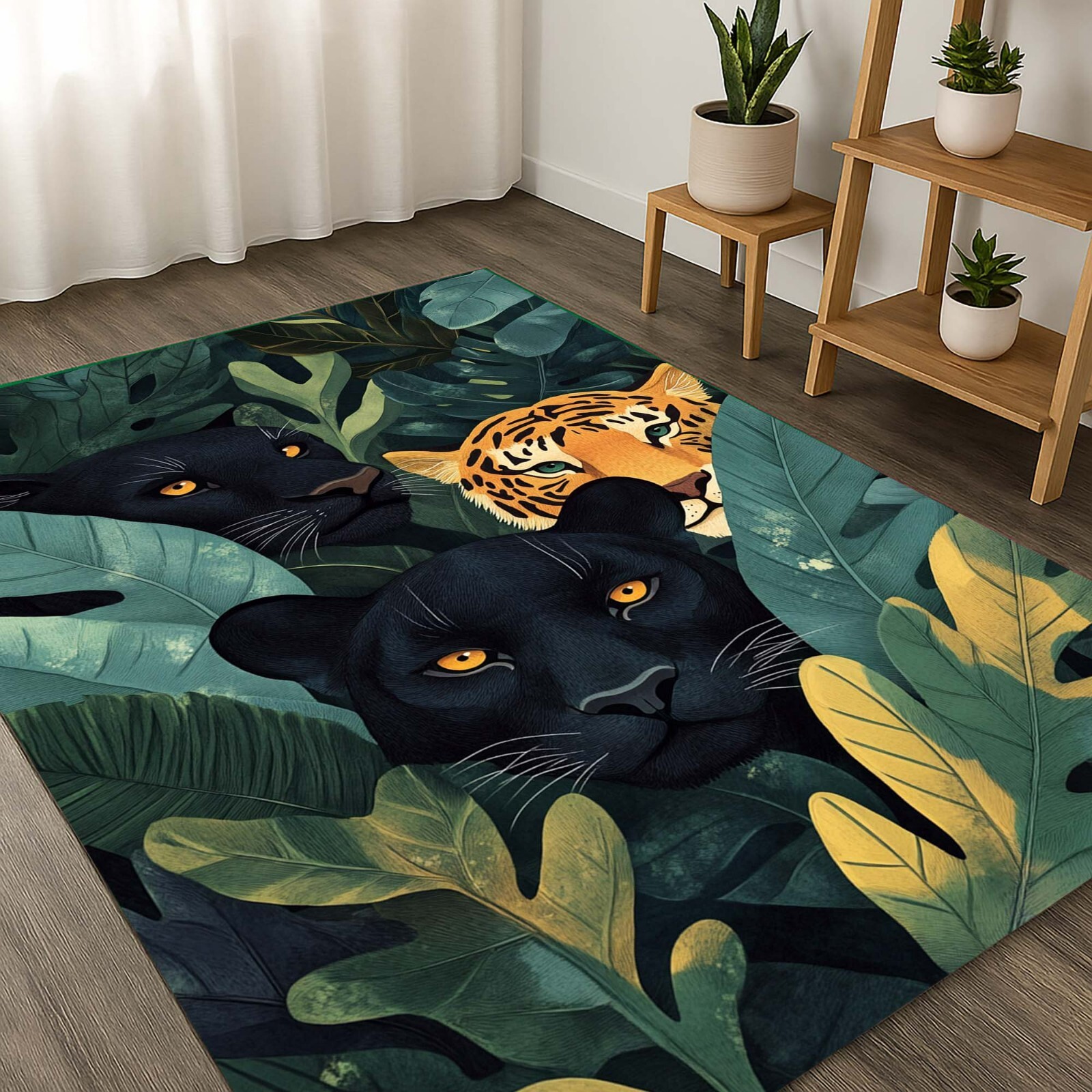 Panther Jungle Art, Tiger Wall Decor, Jungle Cat Poster, Jaguar Print, Wild