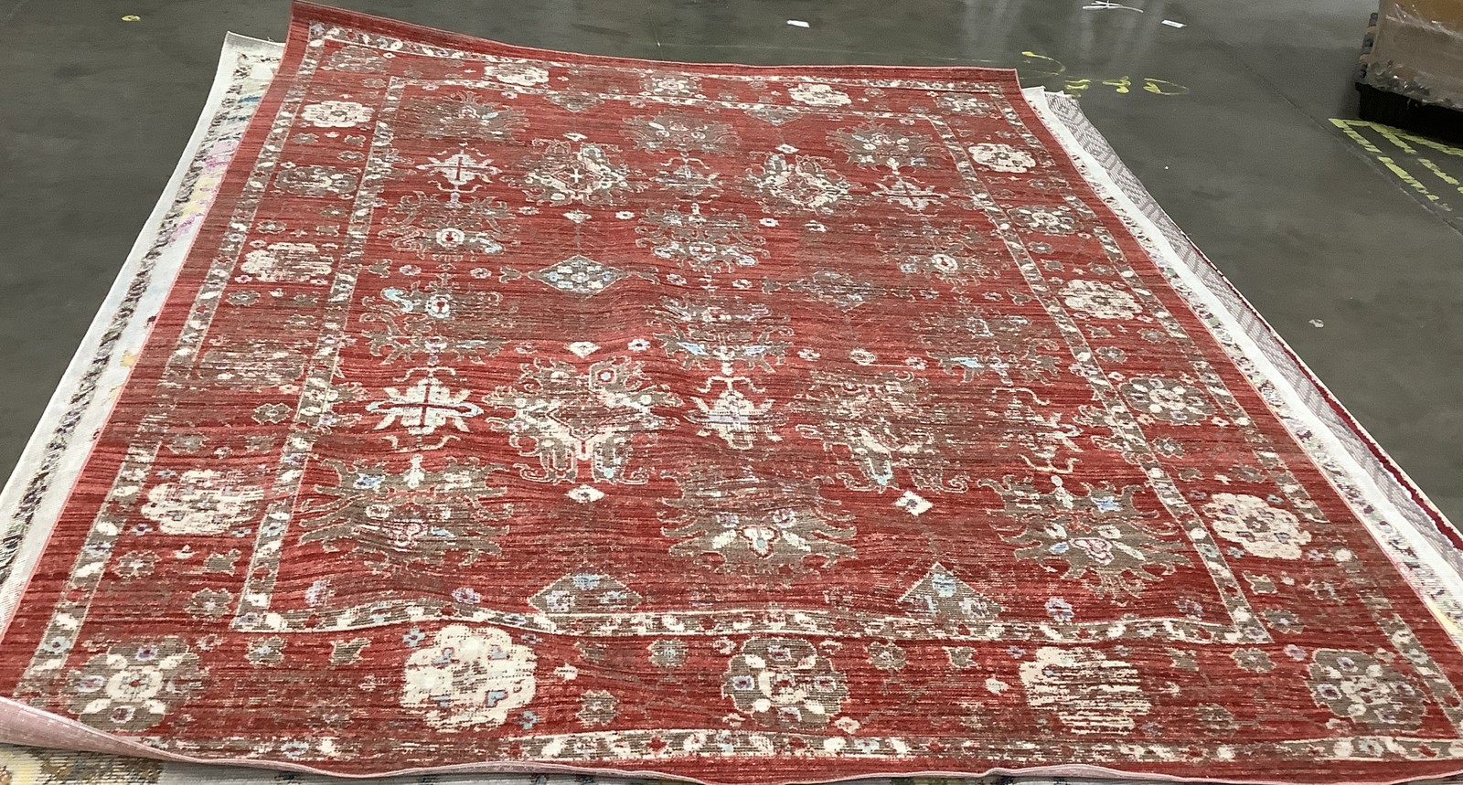 RED / IVORY 8′-0″ x 10′-0″ Back Stain Rug, Reduced Price 1172685617 WDS339N-8