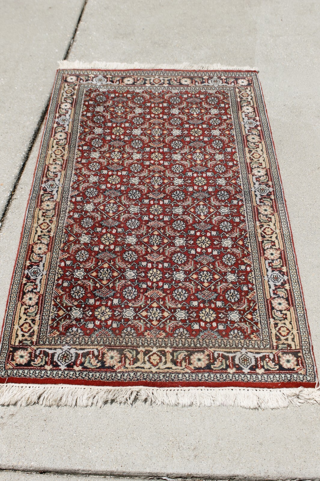Indian Bidjar Handknotted 100% Wool Pile Oriental Rug 3’x5′