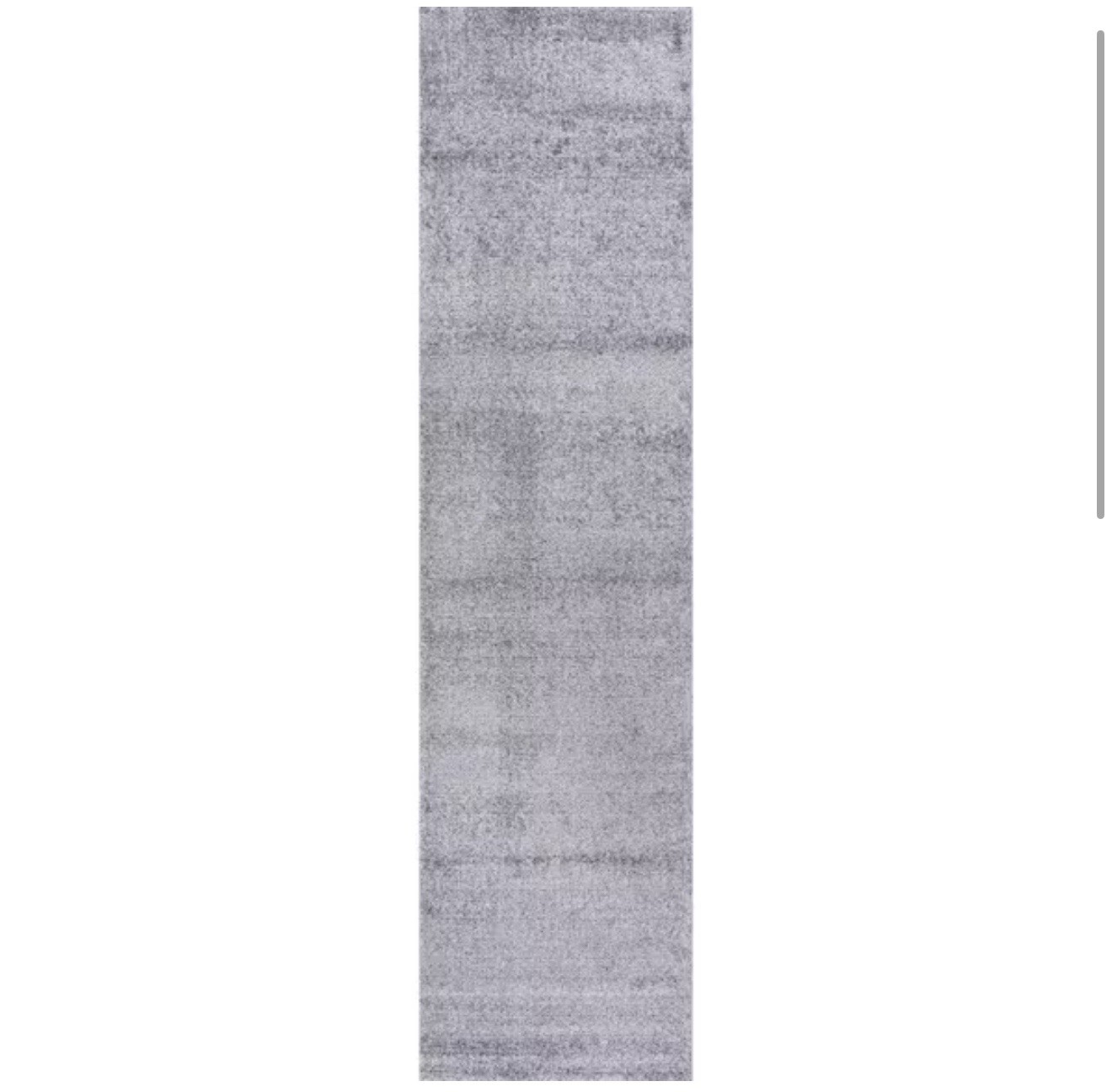 JONATHAN Y Haze Solid Low-Pile Gray 2 ft. x 12 ft. Runner Rug