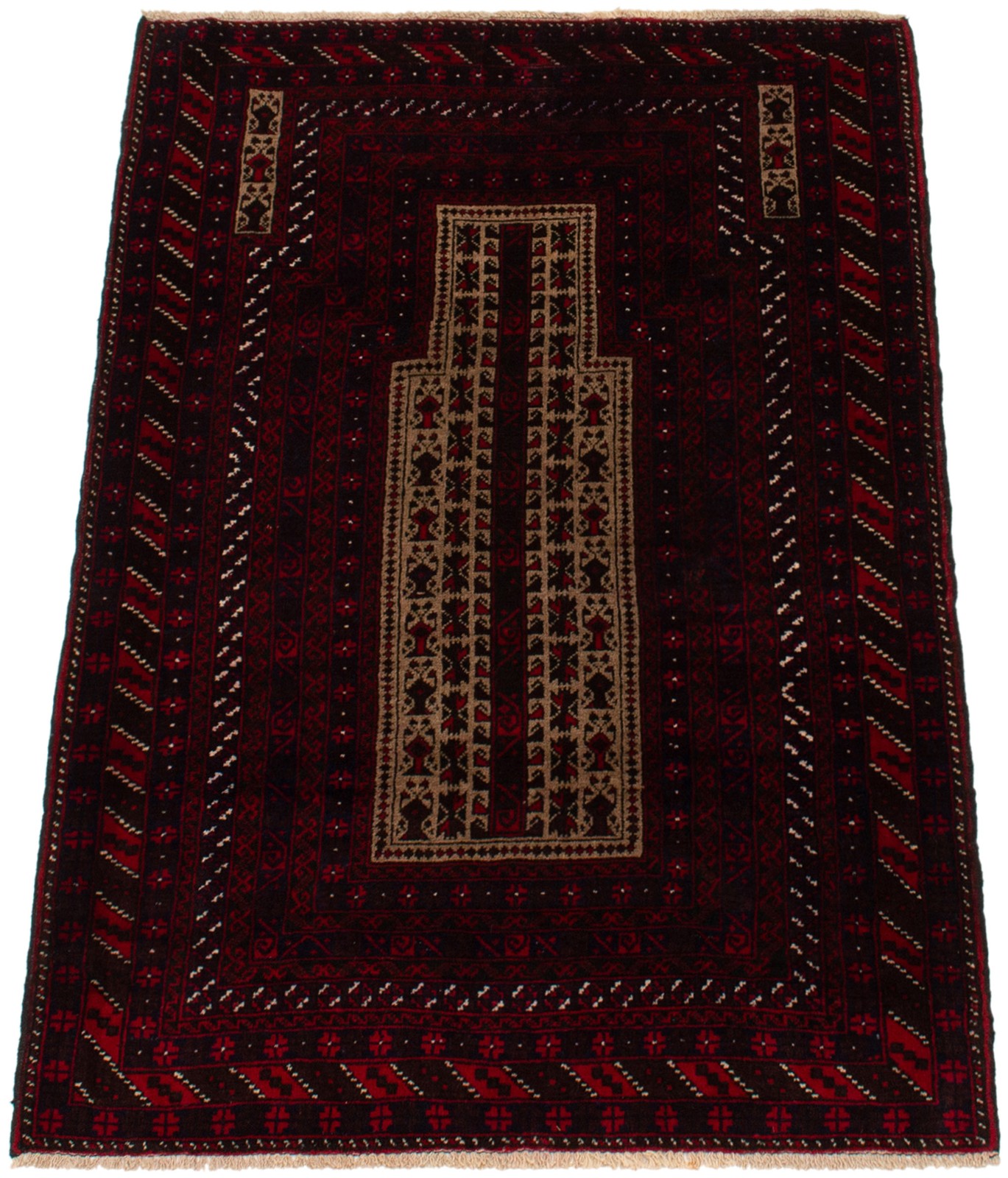 Traditional Vintage Hand-Knotted Area Rug 3’3″ x 5’0″ Oriental Wool Carpet