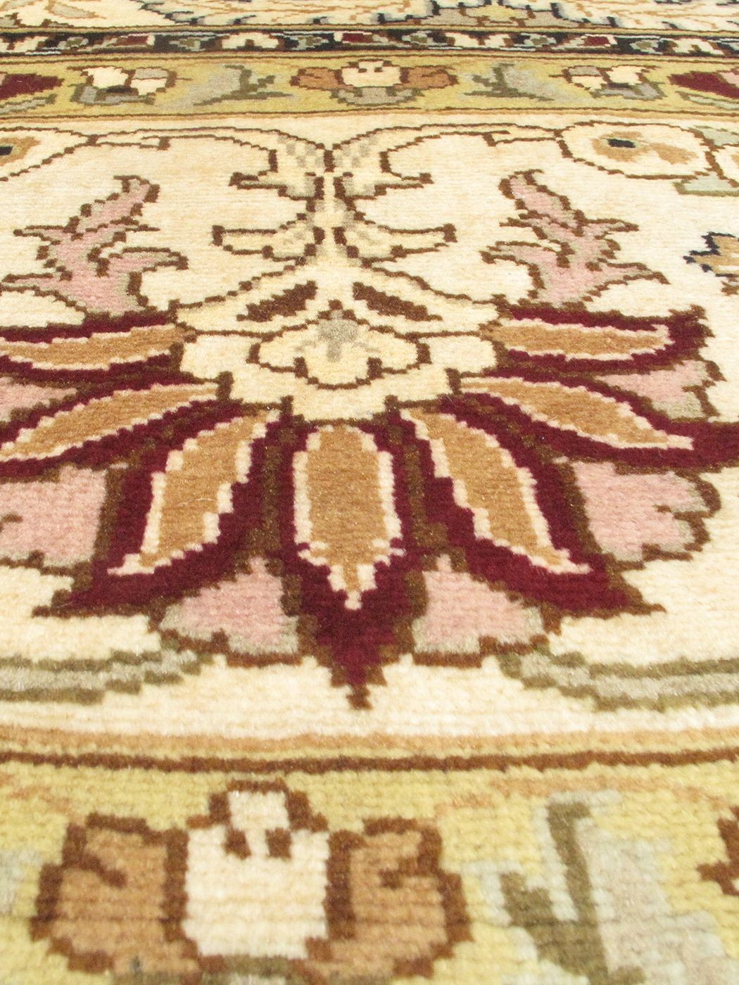 Vintage Hand-Knotted Area Rug 9’2″ x 12’0″ Traditional Oriental Wool Carpet