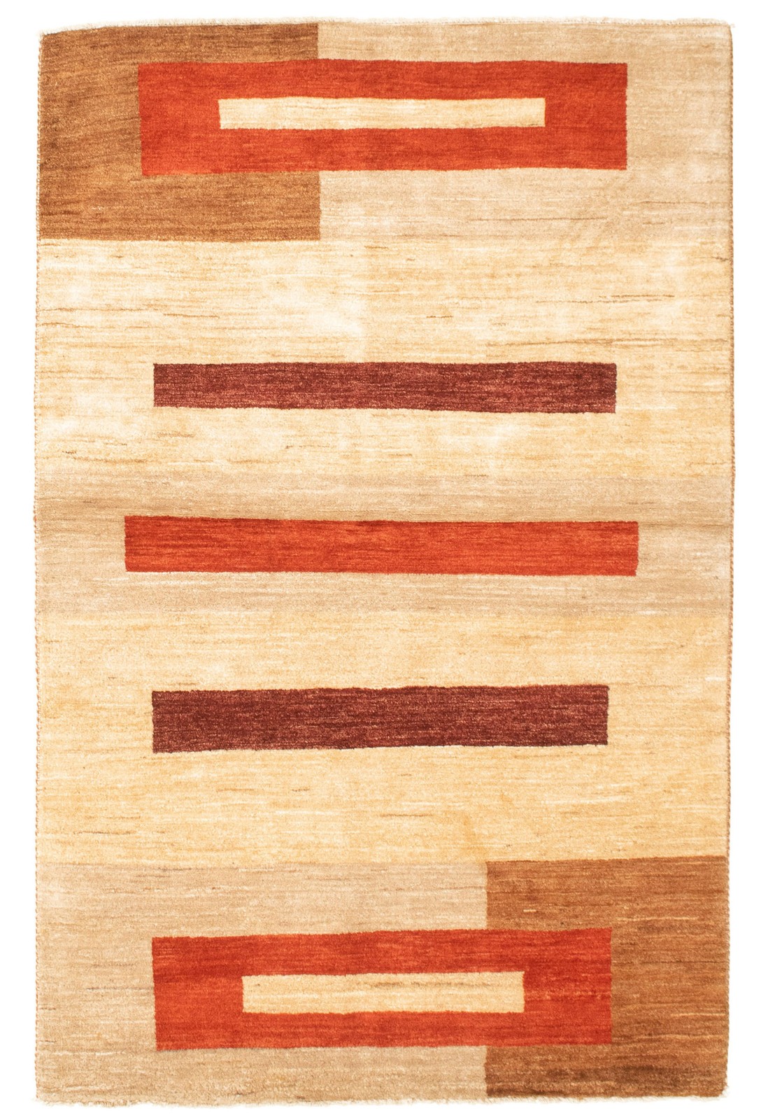 Hand Knotted Area Rug 4’2″ x 6’6″ Traditional Oriental Wool Carpet